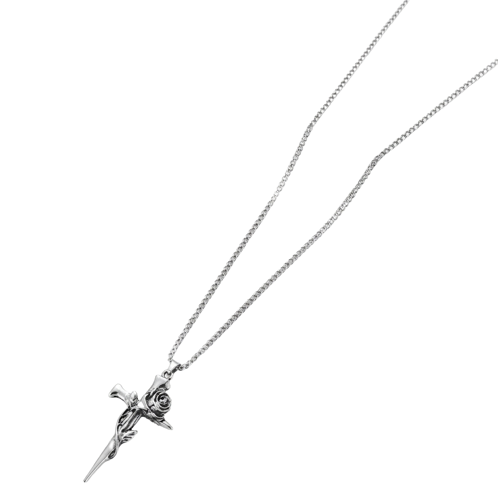 GRIT de SELECT™|Gothic Cross & Rose Necklace